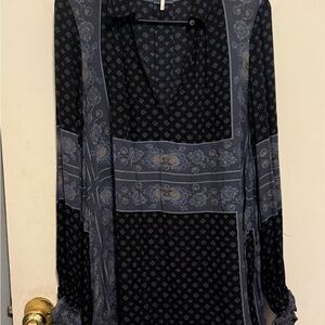 Free People Oversized Changing Times Floral Print Tunic